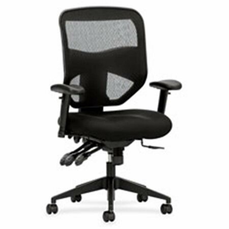 FINE-LINE BSXVL532MM10 Work Chair, High Back, 30.75 in. x 26 in. x 44.5 in., Black FI1865089